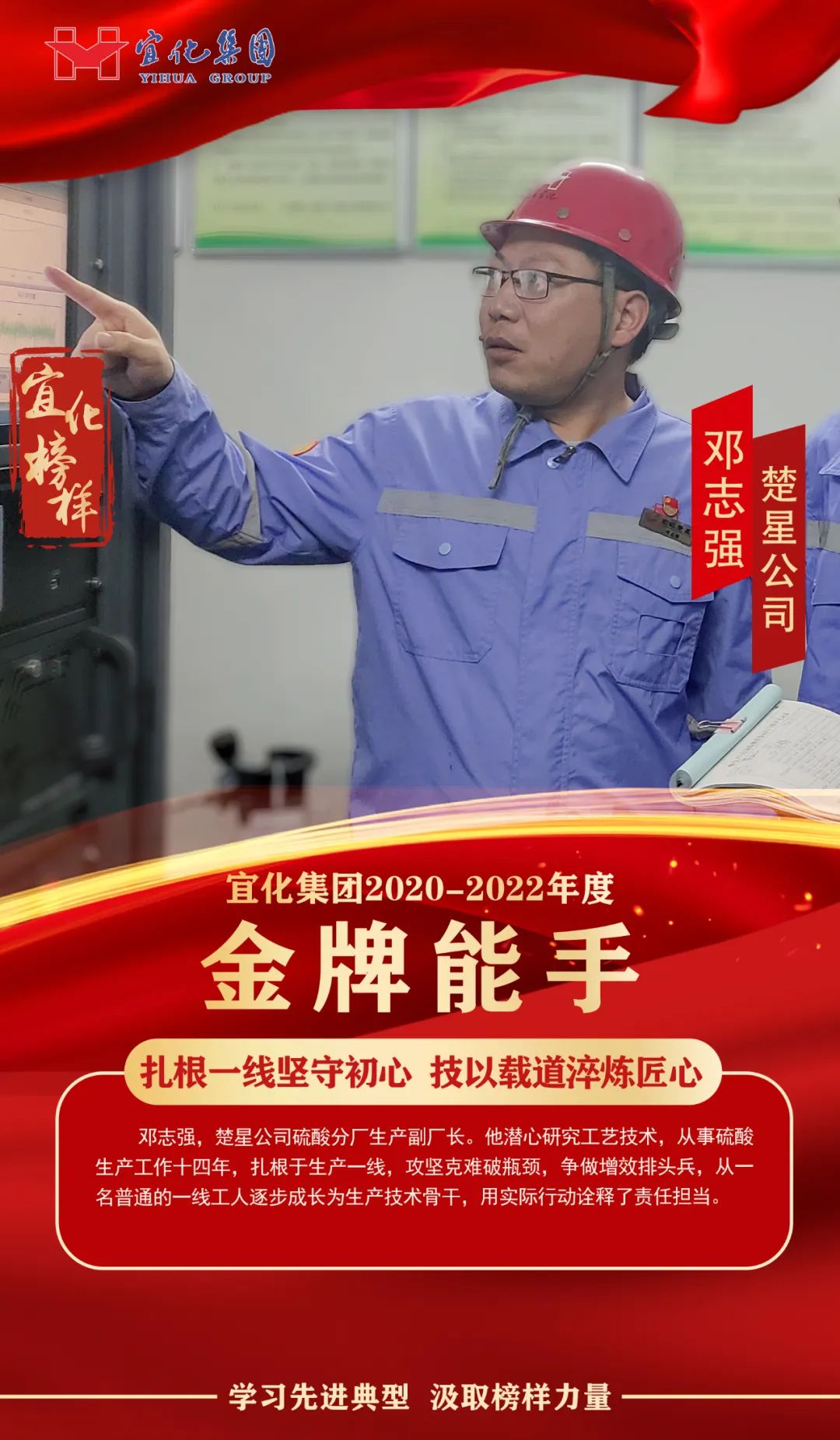 【宜化榜樣】金牌能手鄧志強(qiáng)：扎根一線堅(jiān)守初心，技以載道淬煉匠心